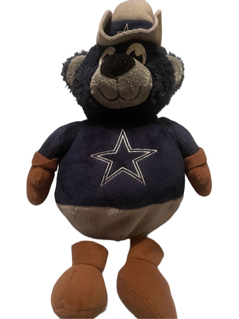 Dallas Cowboys Blue White Reversible Bear To Football 18" Plush Stuffed Animal R